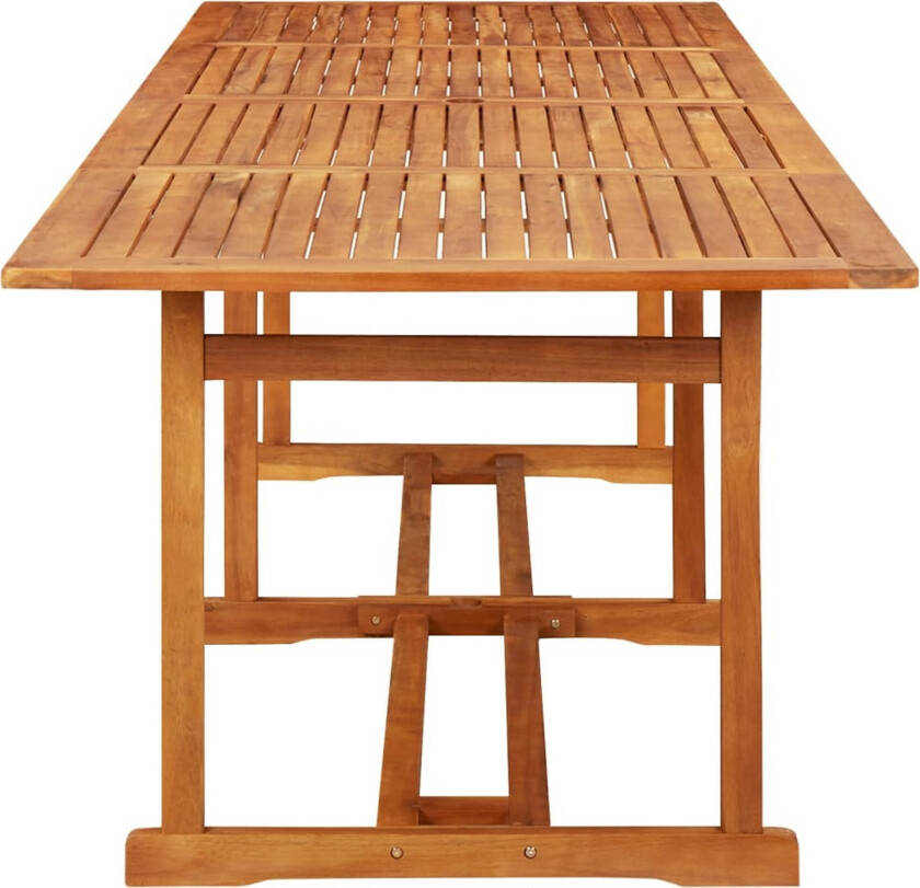 Utendørs spisebord 280x90x75 cm heltre akasie