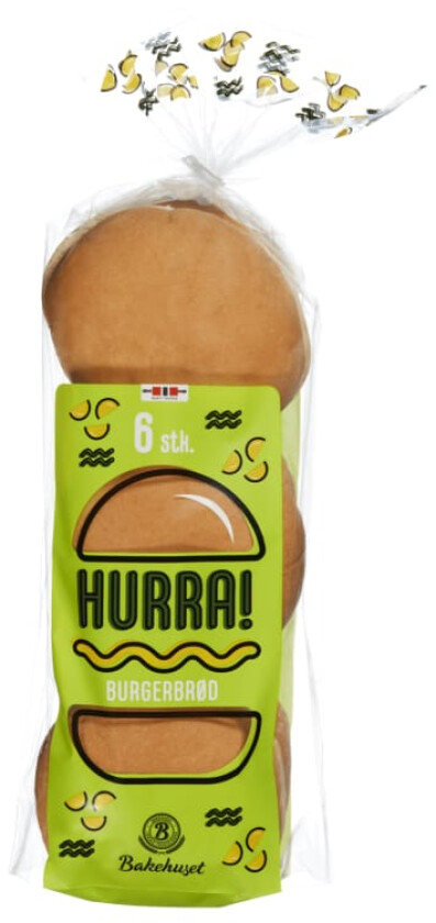 Burgerbrød Hurra 6stk 480g