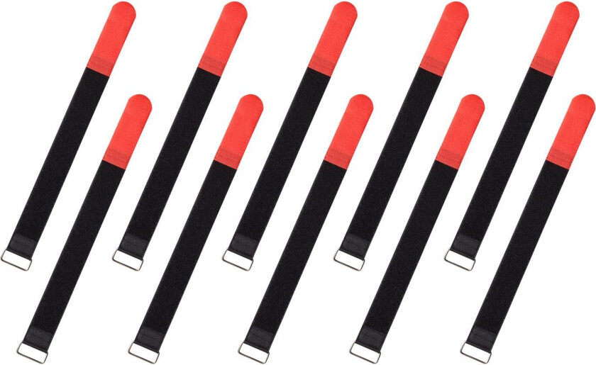 RockBoard Cable Ties, 10 pcs. Large - Red
