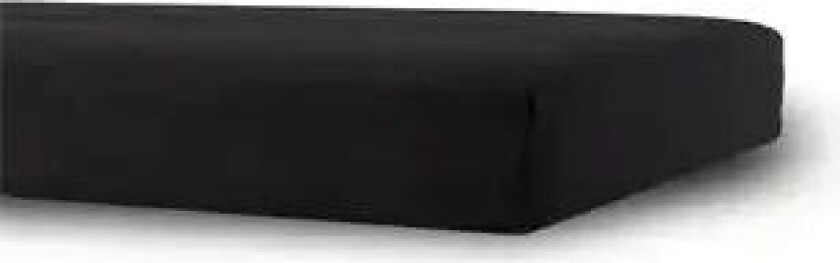 Barnevognlaken - 36x98x10 cm - Svart formsydd jerseylaken til barnevogn