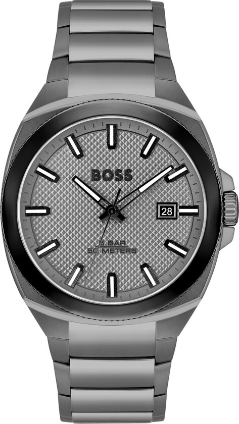 Walker 1514137 - Kvarts - Grå - Herreklokker - Rustfritt stål - ledd m/pin - Mineral