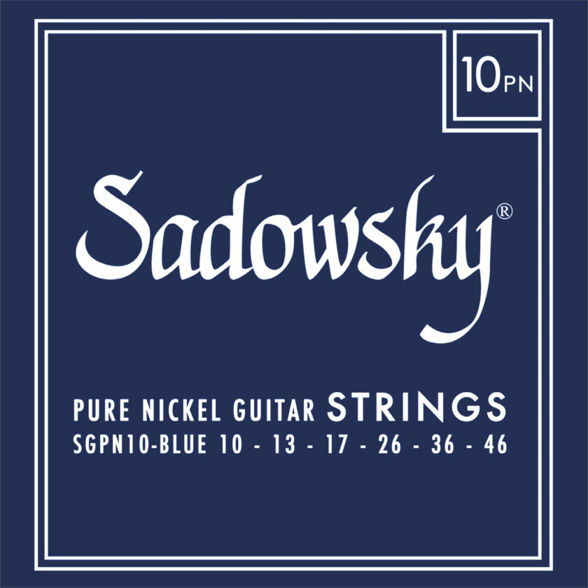 Blue Label Guitar String Set (010-046) Pure Nickel