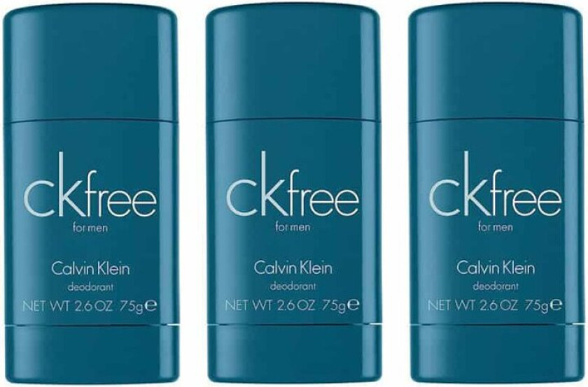 Calvin 3-pack Calvin Klein CK Free Deostick 75ml