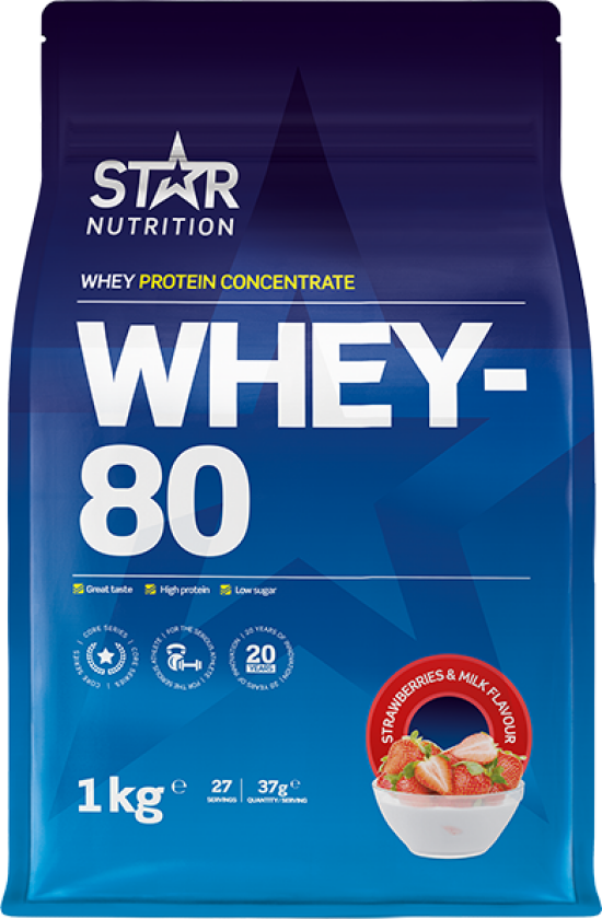 Whey-80 Myseprotein 1 kg