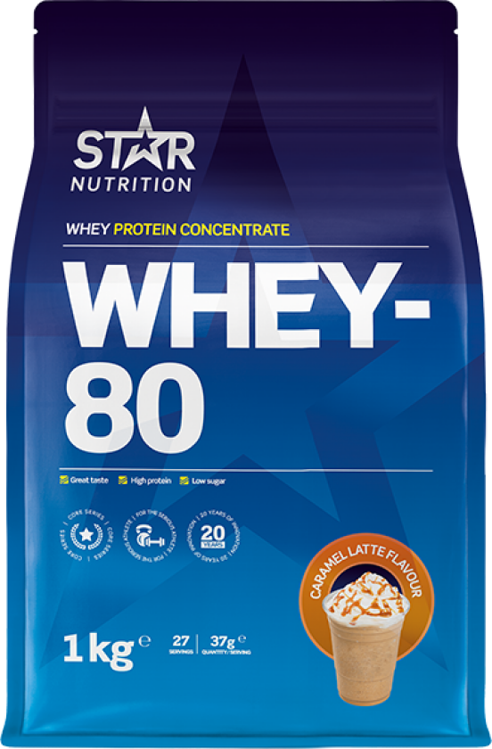Whey-80 Myseprotein 1 kg