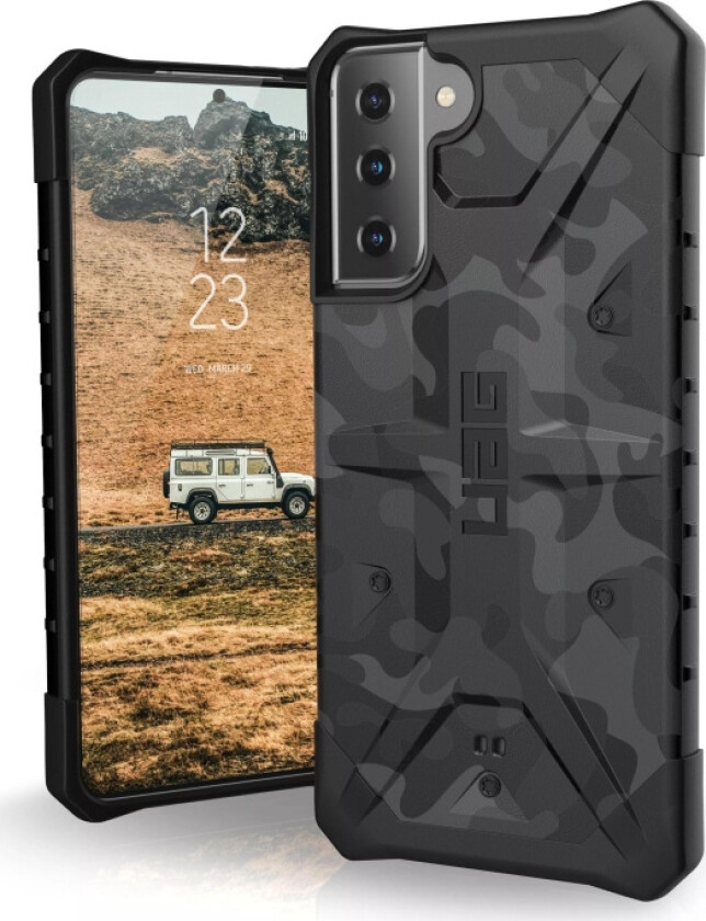 Samsung Galaxy S21+ (Plus) PATHFINDER SE Series Deksel - Black Midnight Camo - Sort Camo
