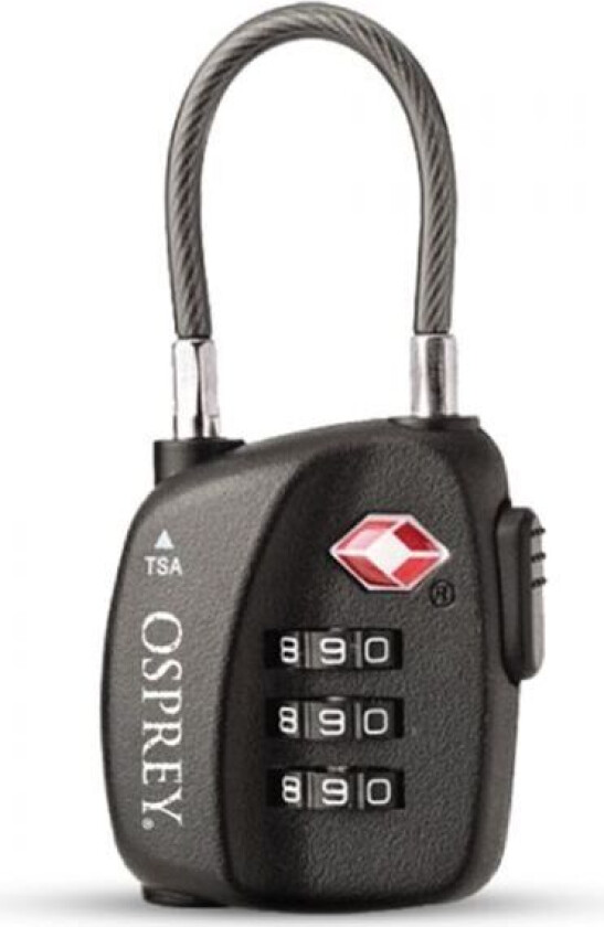 Bilde av Tsa 3 Dial Cable Lock Black OneSize