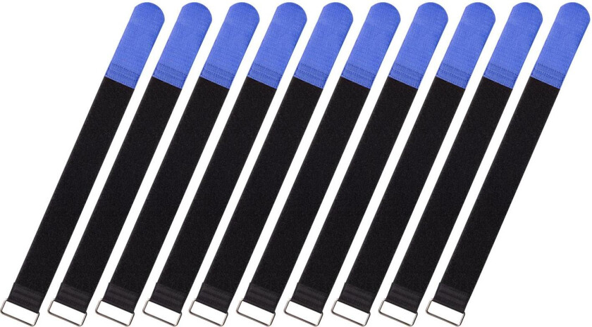 Cable Ties, 10 Pcs. Extra-Large - Blue