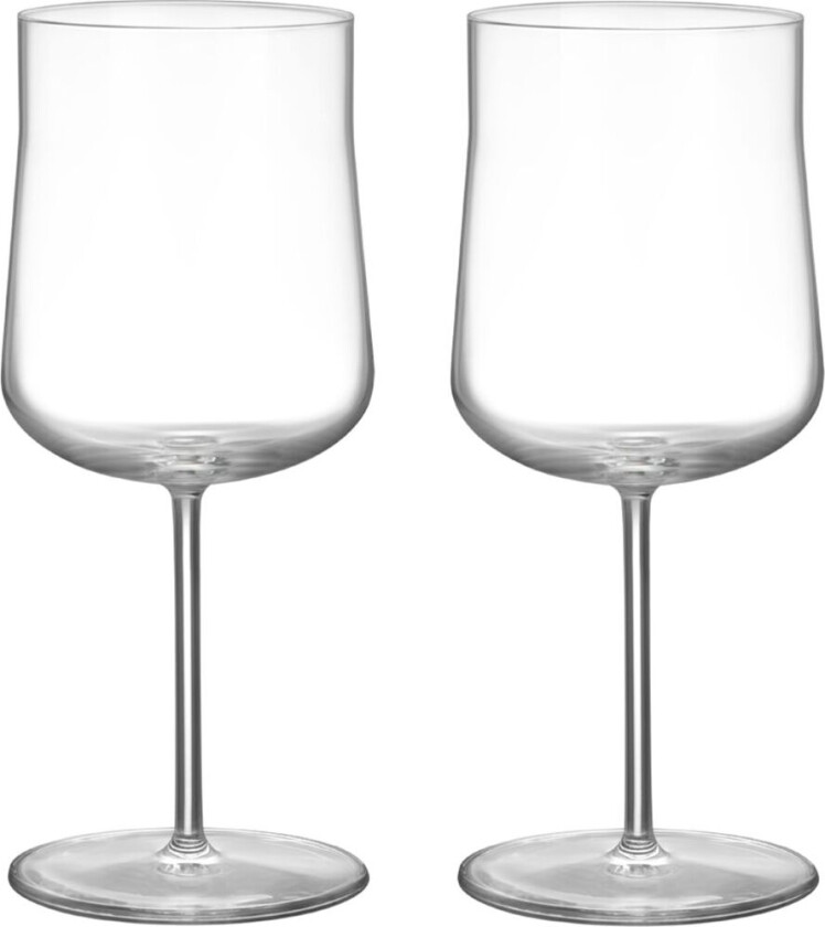 Informal glass på stett 43 cl 2-pakning Klar