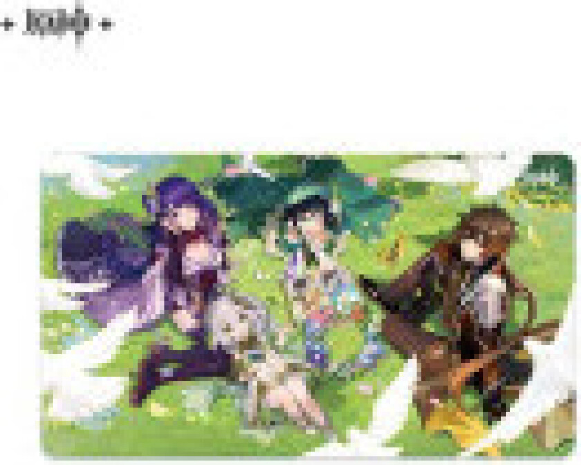 Genshin Impact Mousepad 2-års jubileumsillustrasjon 70 x 40 cm