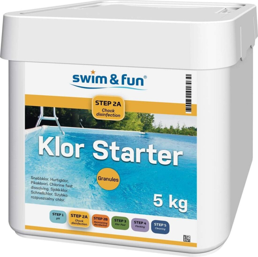 Klor Starter Dissolving Granules 5 Kg Swim & Fun 1703