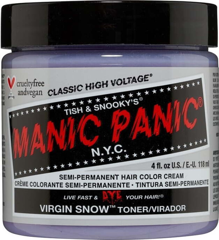 Semi-Permanent Hair Color Cream Virgin Snow