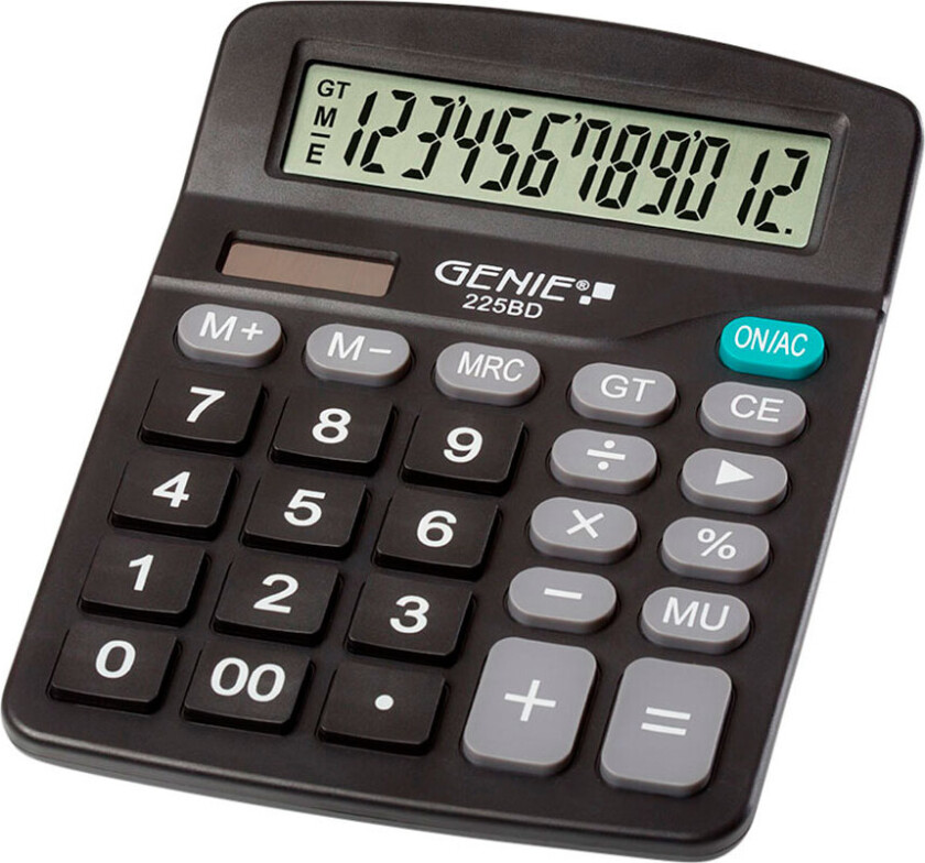 Genie 225 BD kalkulator (12 siffer)