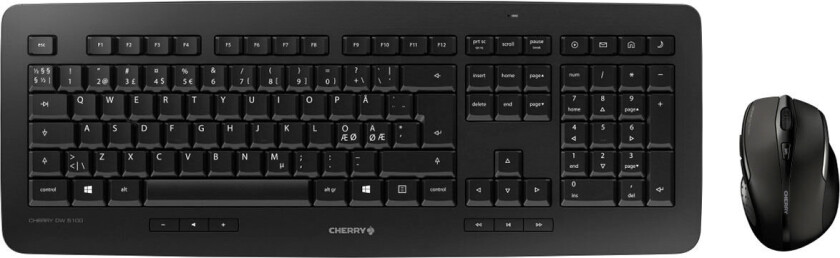 DW 5100 trådløst tastatur og mus (2,4GHz) Svart