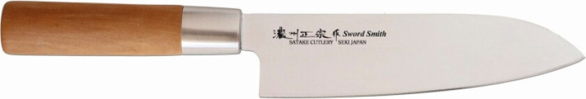 SATAKE Noushu Masamuke Saku Chrome Santoku-kniv (17 cm)