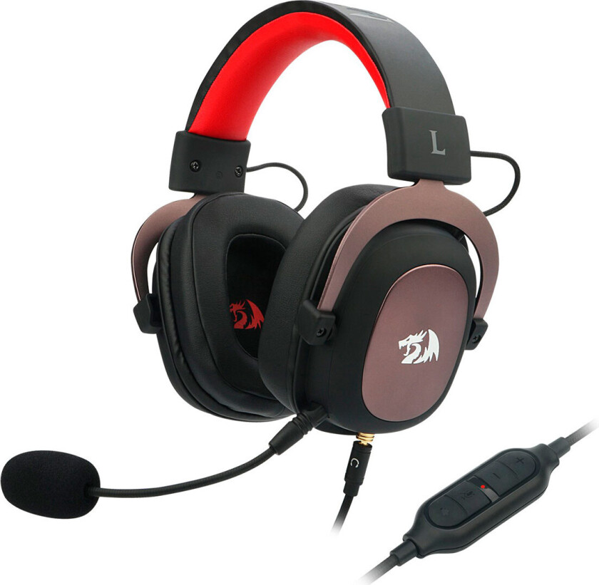 Redragon Zeus H510-1 spillhodesett - 2 m (USB/3,5 mm) svart