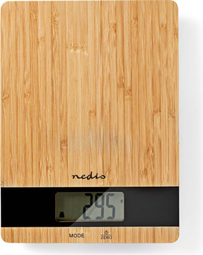 Digital kjøkkenvekt i bambus (5kg) Nedis