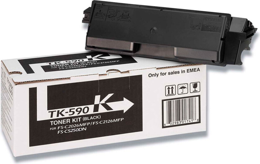 TK-590K Tonerkassett (7000 sider) Svart