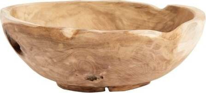 Bilde av teak salatskål 30 cm Natur
