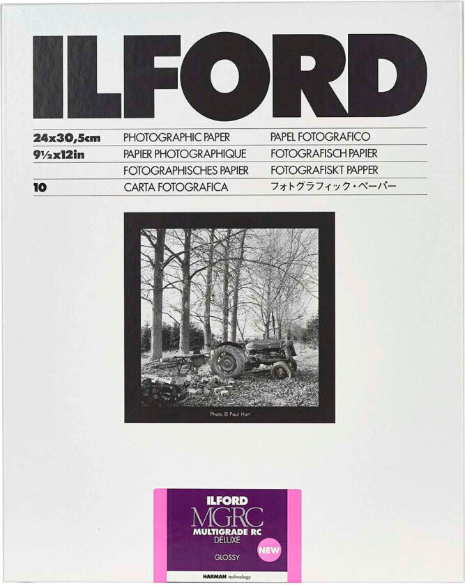 Bilde av Ilford Multigrade RC Deluxe Glossy 1M fotopapir (24x30cm) 10pk