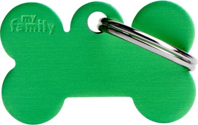 ID Tag Basic collection Big Bone Green in Aluminum