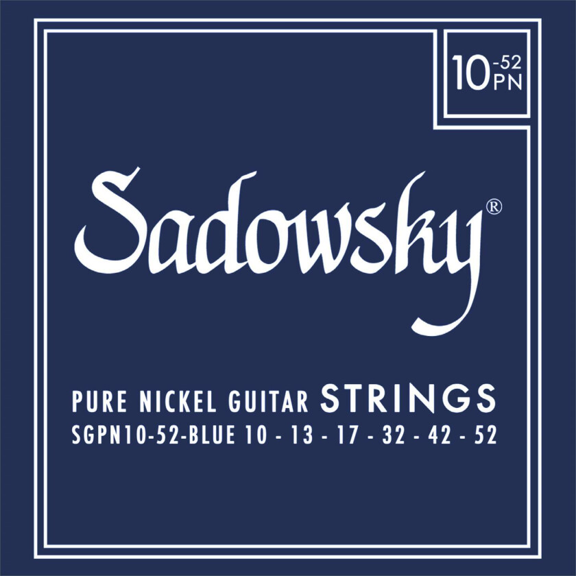 Blue Label Guitar String Set (010-052) Pure Nickel