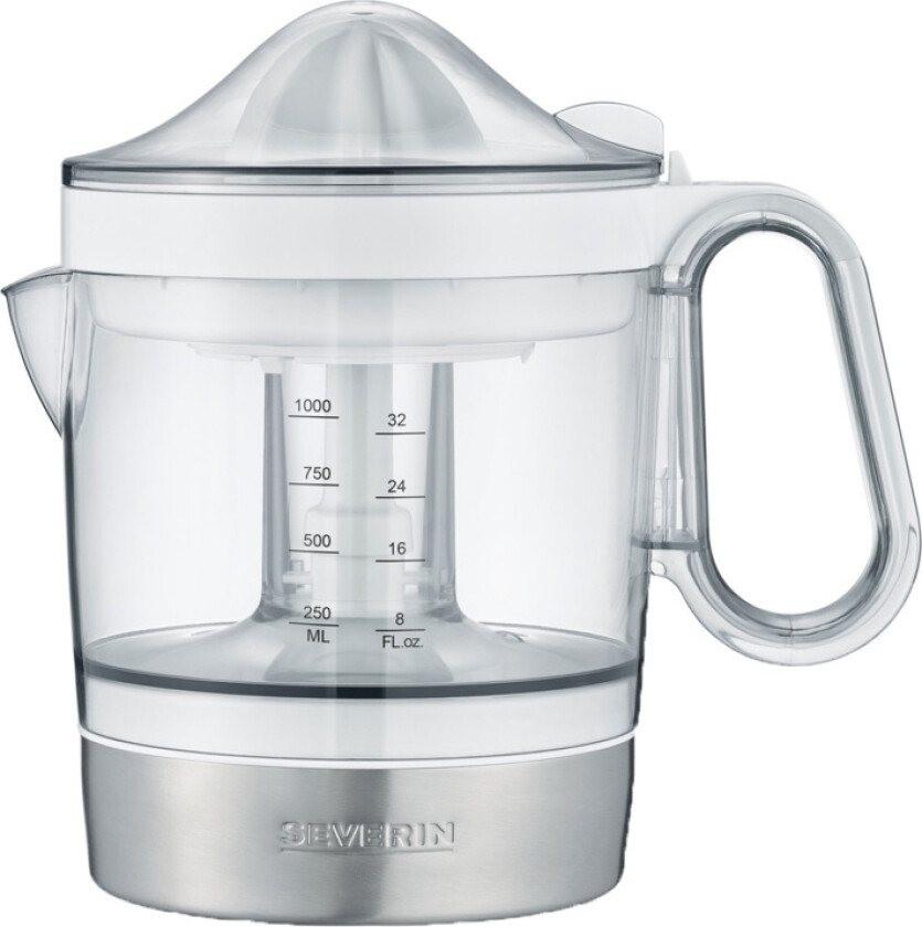 Severin CP 3535 - Sitruspresse - 1 liter - 40 W - børstet rustfritt stål /hvitt