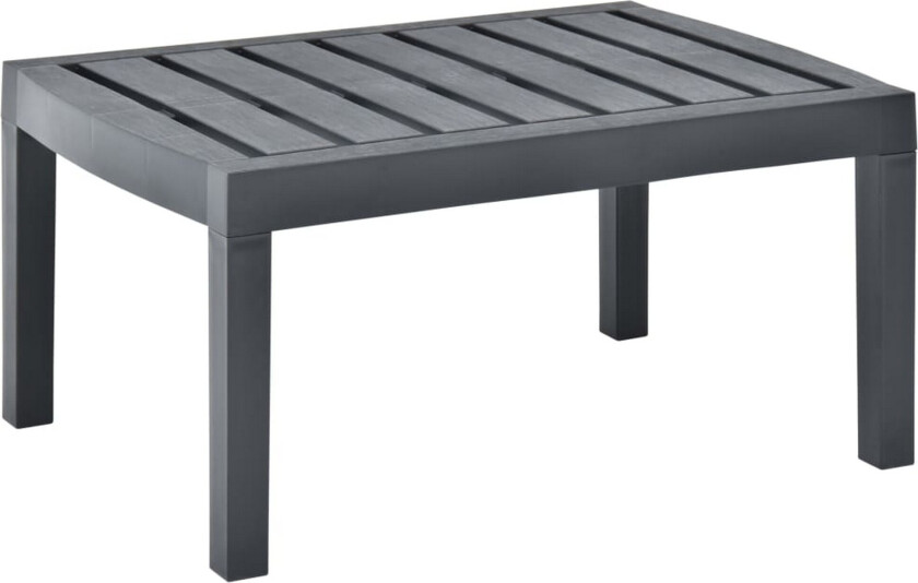 Hagebord antrasitt 78x55x38 cm plast