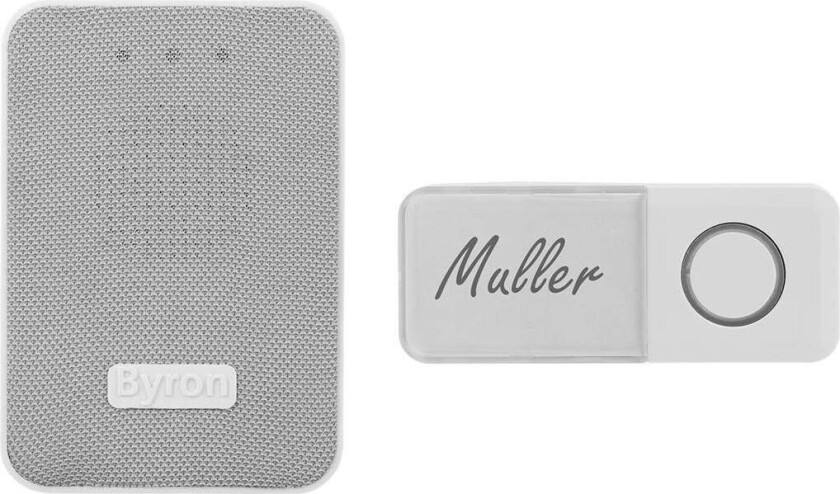 Trådlös dörrklocka med tygfont