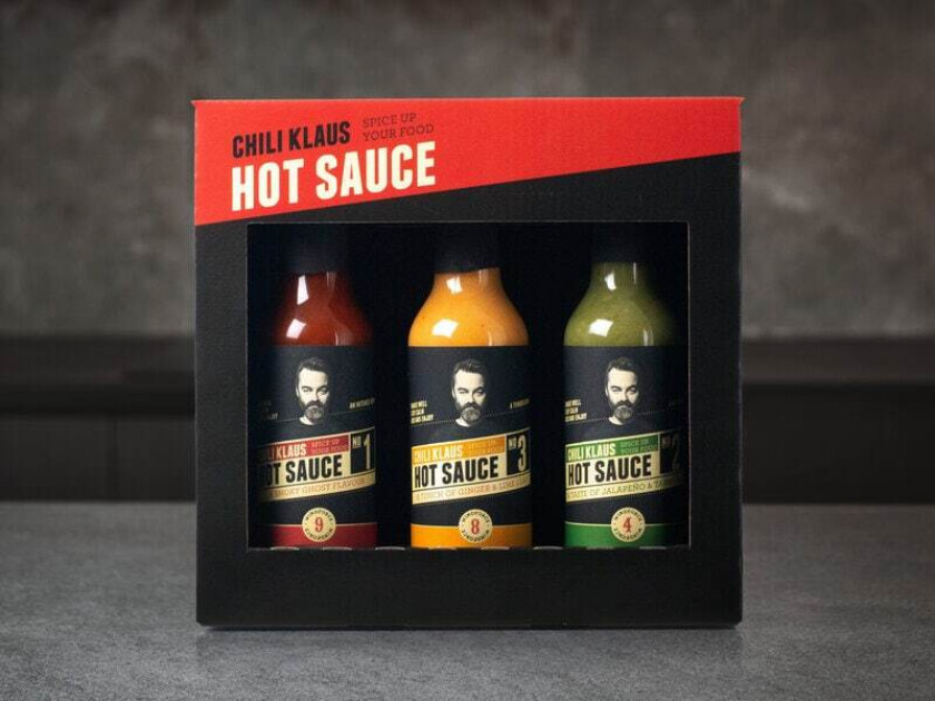 Chili Klaus Hot Sauce gaveeske