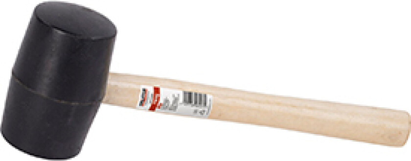 Gummiklubbe sort 450 gram - Ø 54 mm