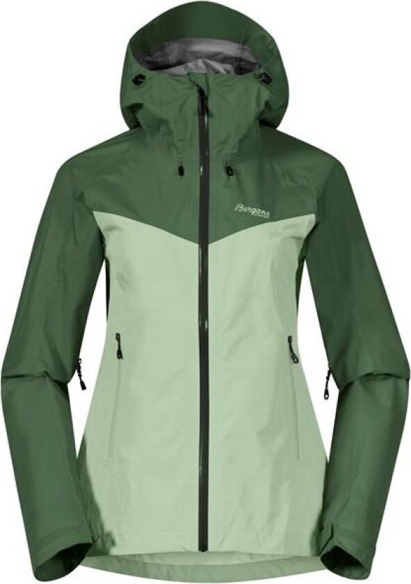 Bergans Of Norway Skar Light 3l Shell Jacket Dame Light Jade Green/Dark Jade Green XS
