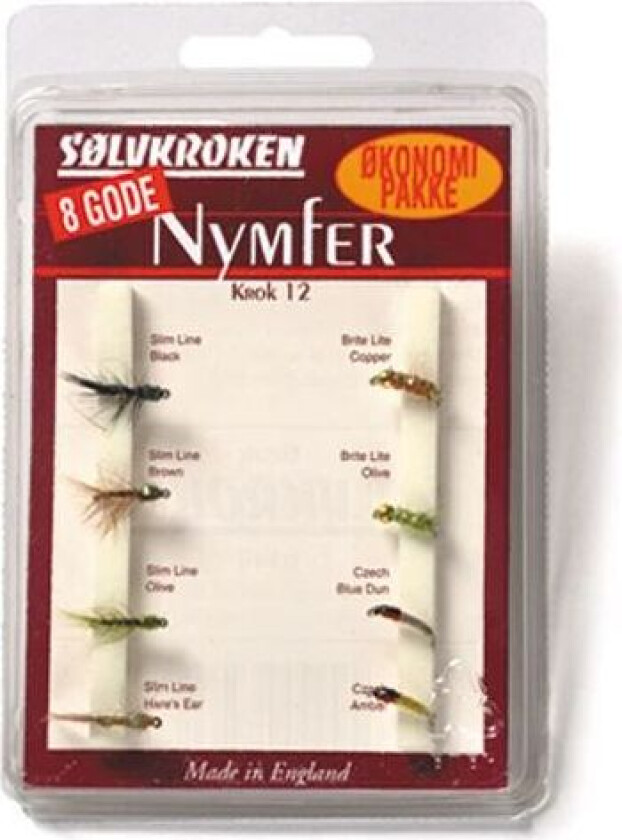 Fluesett Nymfer Krok 12, fluesett STD