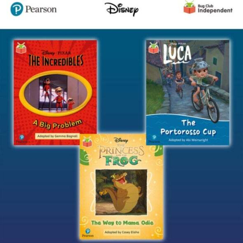 Pearson Bug Club Disney Year 1 Pack D, including decodable phonics readers for phase 5; The Incredib av Casey Elisha