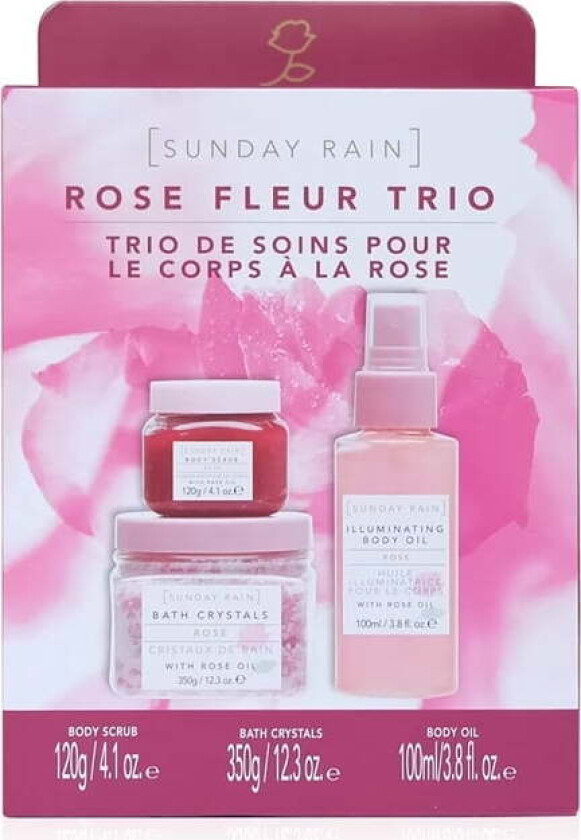 Sunday Rain Giftset Sunday Rain Rose Fleur Bath Trio