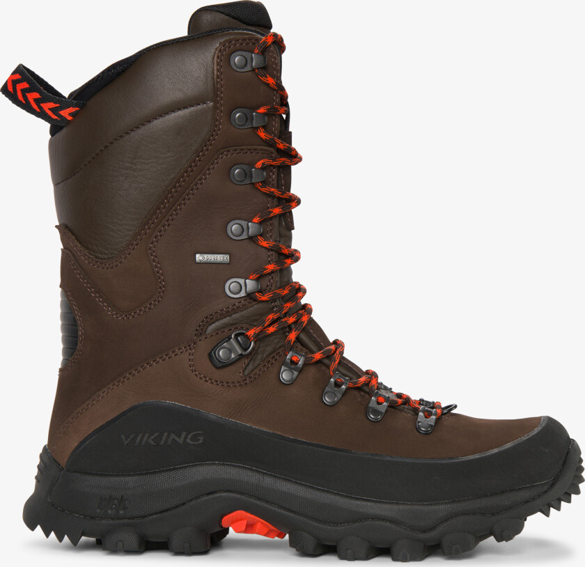 Villrein De Lux Tall Gore-Tex, jaktstøvel herre Dark Brown/red