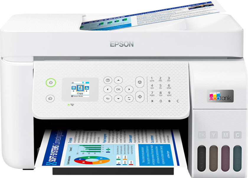 L5296 All in One Printer Blekkskriver Multifunksjon med faks - Farge - Blekk