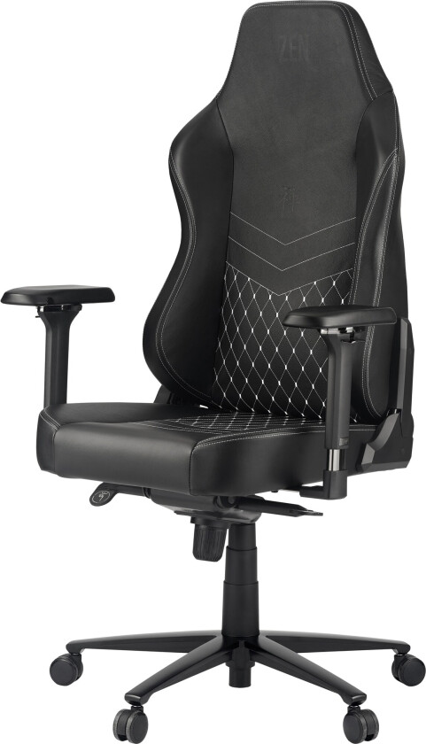ZEN SAGA REAL LEATHER GAMING CHAIR - Svart - Lær
