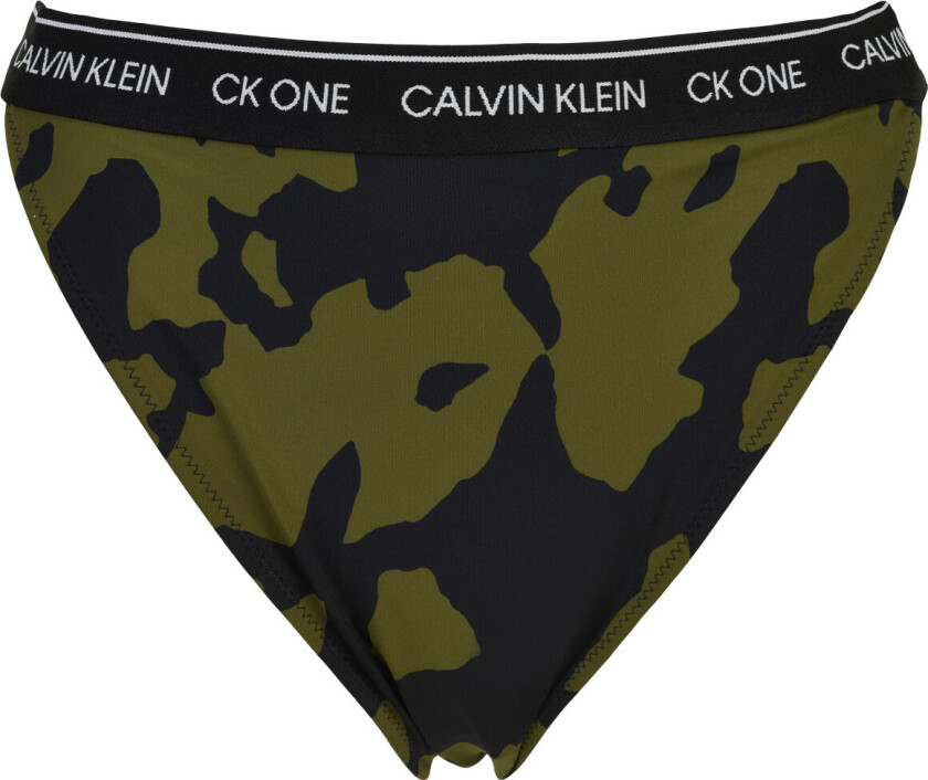 Calvin Klein Tai Bikini Truse, Farge: Svart Cut Out Print, Størrelse: L, Kvinner