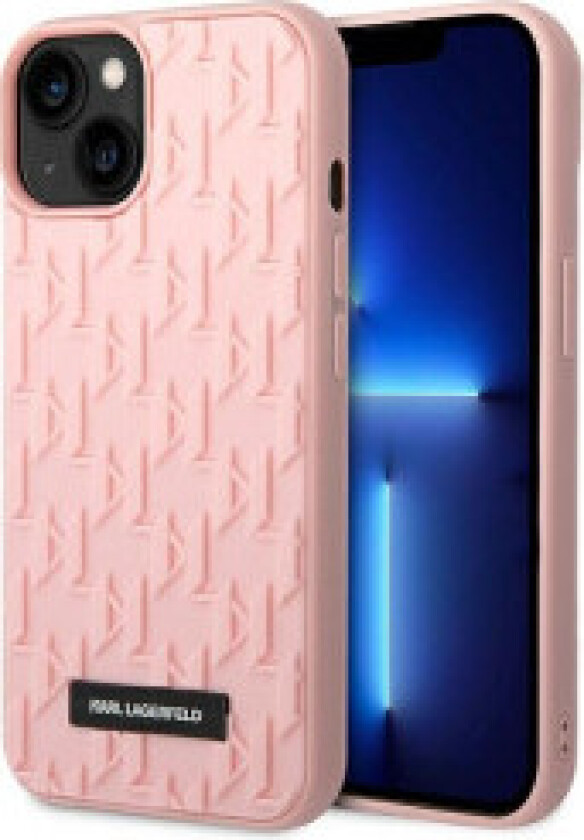 Karl Lagerfeld Monogram 3D Pattern - Deksel til iPhone 14 Plus