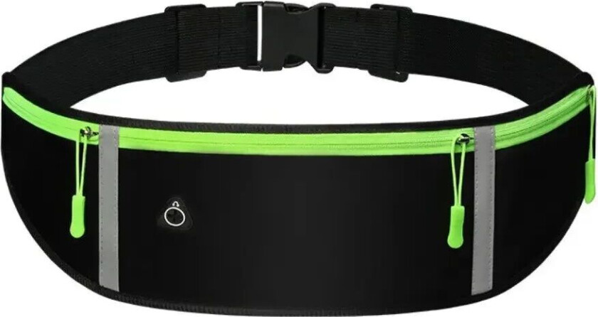 Løpebelte med Reflekser & Lommer - Sort