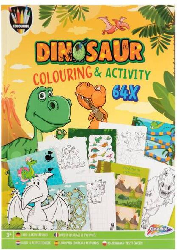 Bilde av Aktivitetsbok Dino 64 Sider -