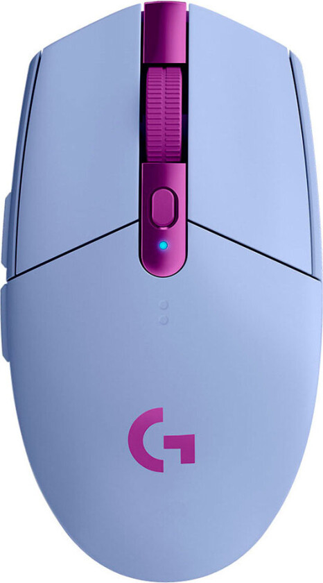 G G305 - Mus - optisk - 6 knapper - trådløs - 2.4 GHz - USB trådløs mottaker - lilla