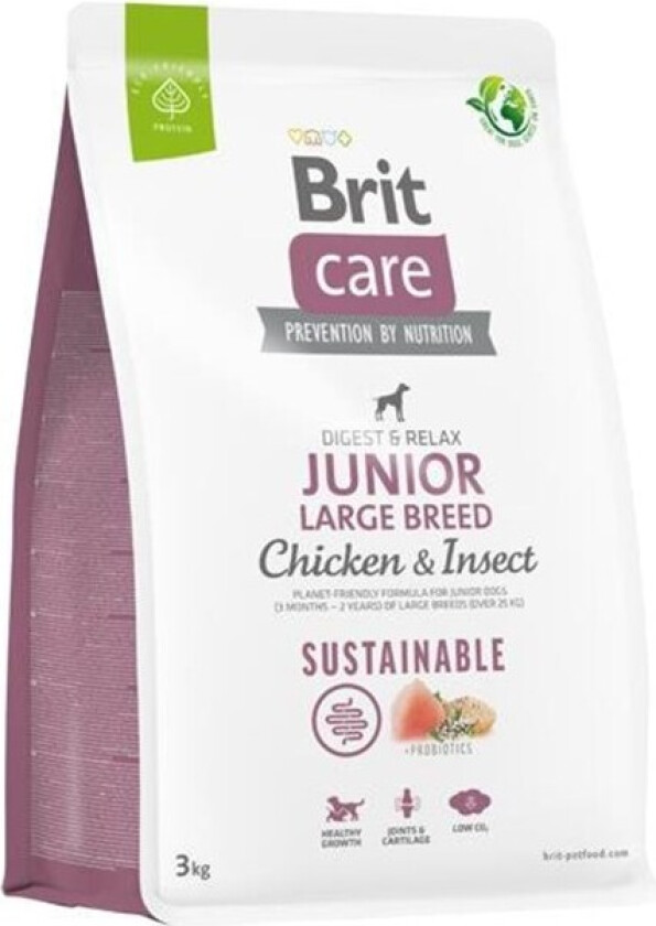 Brit Care Dog Sustainable Junior Large Breed (3 kg)