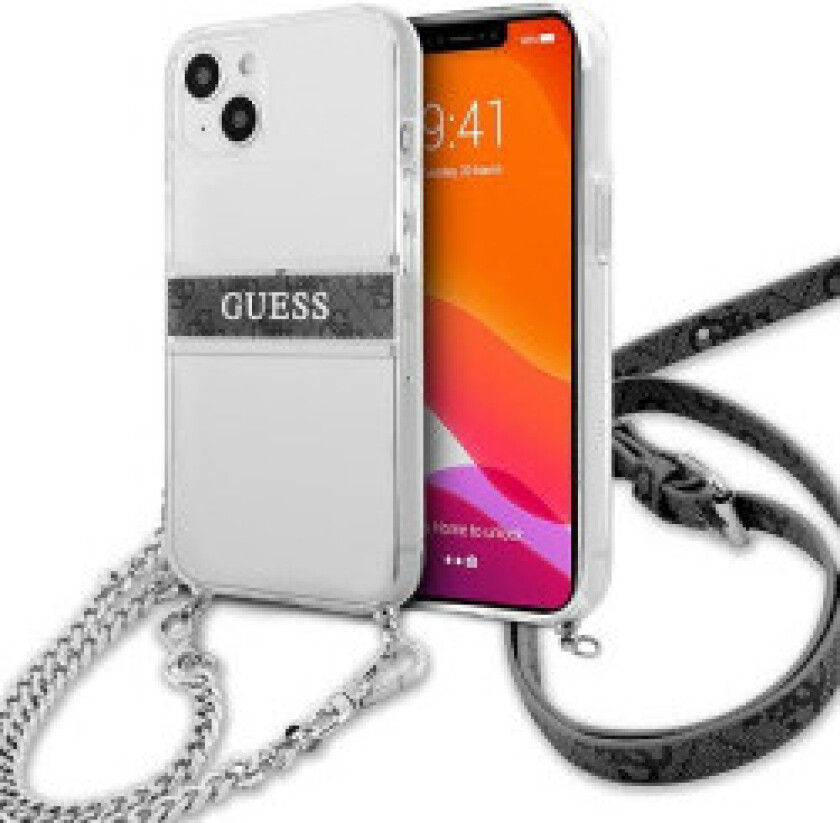 Guess 4G Gold Stripe Crossbody - Deksel til iPhone 13 mini