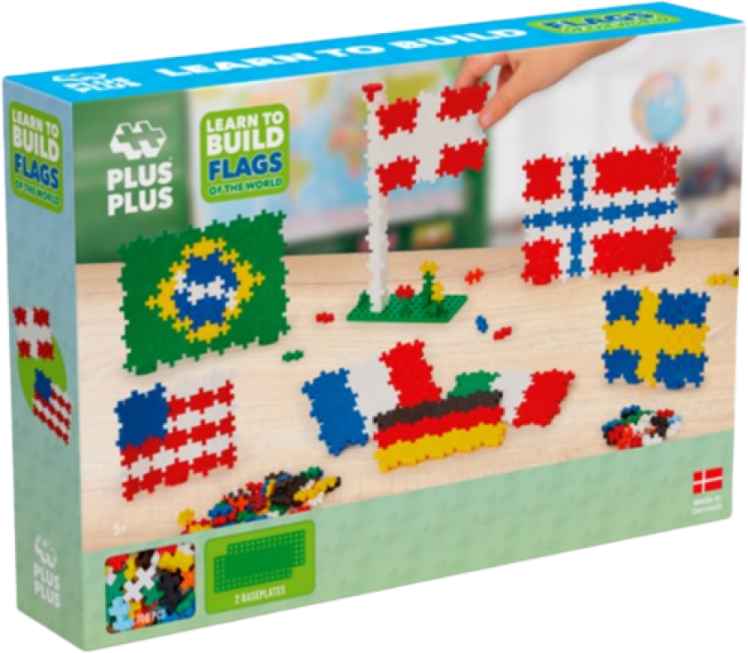 Bilde av Plus-Plus - Learn To Build Flags of the World - (3932)