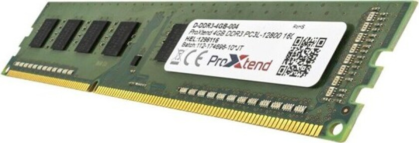 4GB DDR3 PC3L-12800 1600MHz
