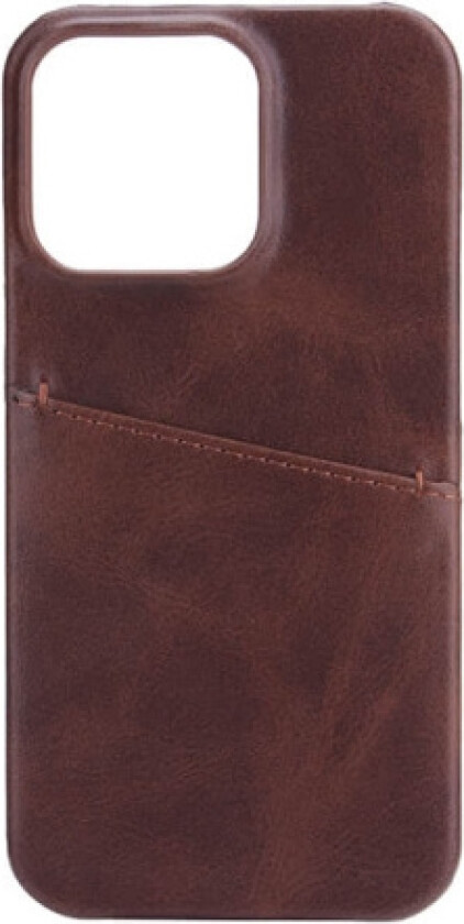 Collection iPhone 13 Pro PU Skinn Deksel m. Kortlomme - Brun
