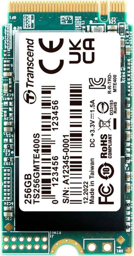 400S SSD - 256GB - PCIe 3.0 - M.2 2242