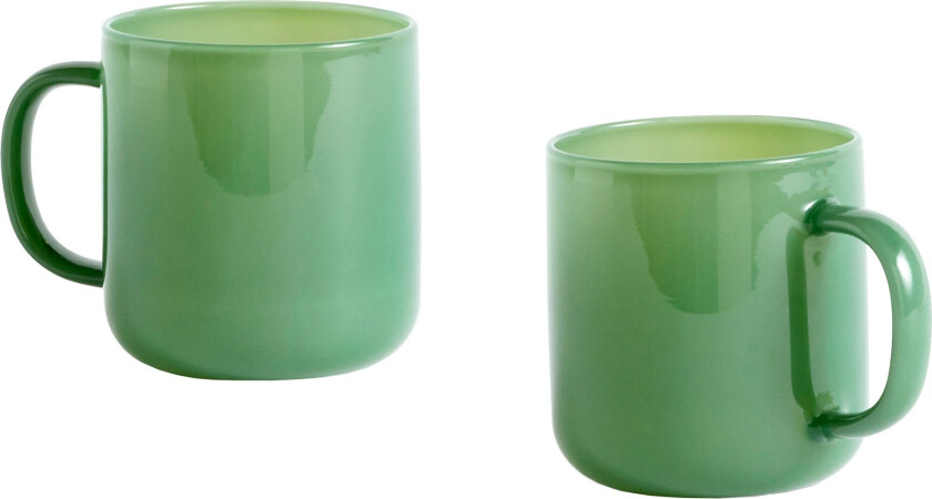 Borosilikat kopp 30 cl 2-pakning Jade green